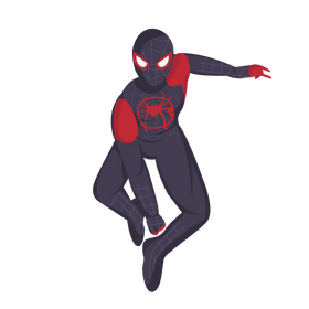 Spiderman Cartoon Spider Man Miles Morales clipart