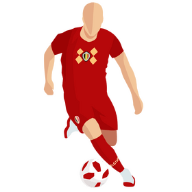 Belgium football soccer player clipart