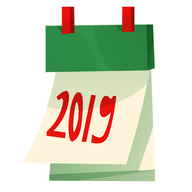 Isolation calendar cartoon clipart