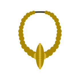 Bronze necklace clipart