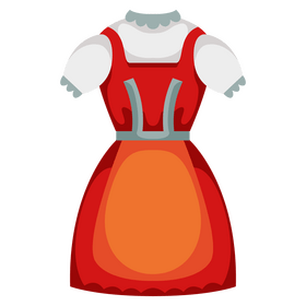 Czech traditional dress clipart