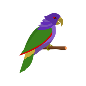 Sisserou parrot, imperial amazon clipart