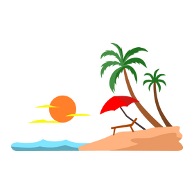 Punta cana beach clipart