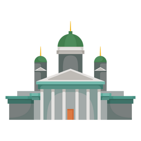 Helsinki Cathedral clipart