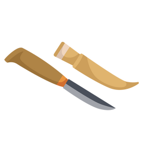 Puukko knife clipart