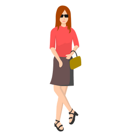 Fashion girl clipart