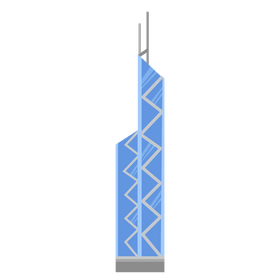 Hotel skyscraper clipart