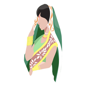 Indian woman clipart