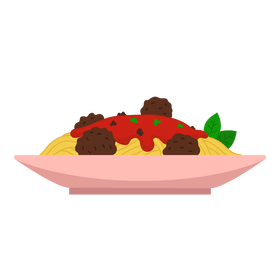 Italian spaghetti clipart