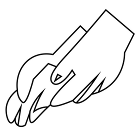 Medical gloves black and white clipart