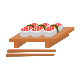 Japanese sushi clipart