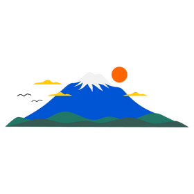 Mount Fuji clipart