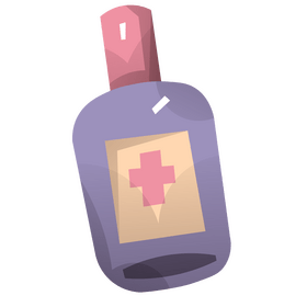 Medical disinfectant bottle clipart