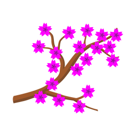 Japanese cherry blossom clipart