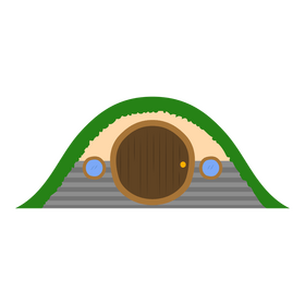 Hobbit house clipart