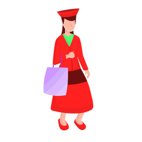 Woman in Peru clipart