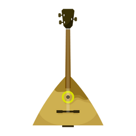 Russian balalaika clipart