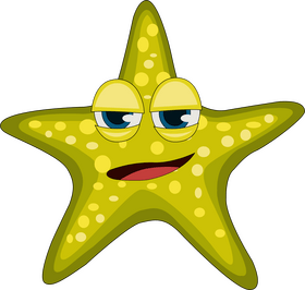 Cute starfish clipart