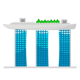Marina Bay Sands Singapore clipart