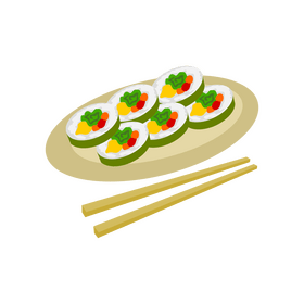 Kimbab clipart