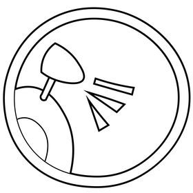 Use disinfectants black and white clipart