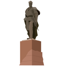 Tamerlane statue clipart