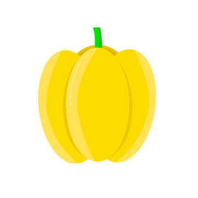 Paprika yellow vegetable healthy food clipart