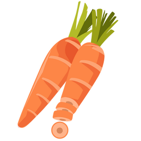 Carrots healthy vegetable clipart