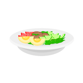Keto salad clipart