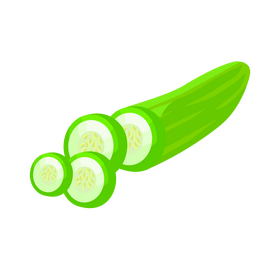 Cucumber healthy vegetable clipart