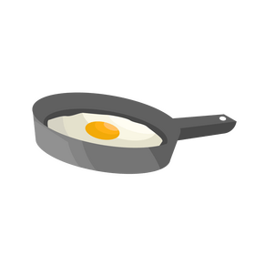 Fried egg clipart