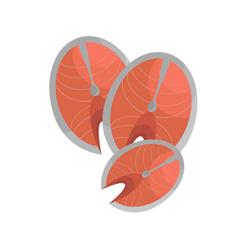 Salmon fillet clipart