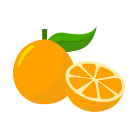 Free orange fruit clipart