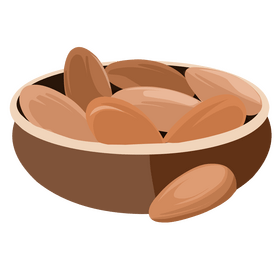 Almonds clipart