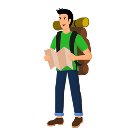 Backpacker clipart