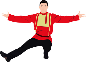 Russian dance clipart