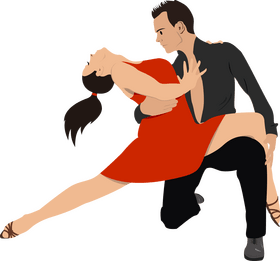 Salsa dance clipart