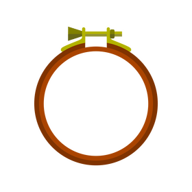 Embroidery hoop clipart