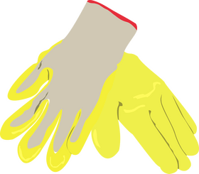 Garden gloves clipart