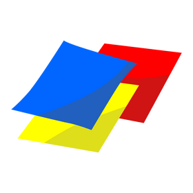 Colored paper clipart