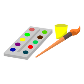 Watercolor paint clipart