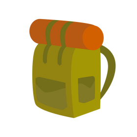 Hiking backpack clipart