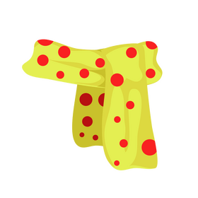 Knitted scarf clipart