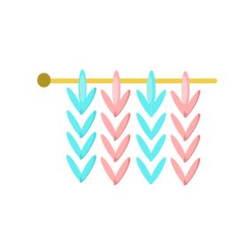 Knitting pattern clipart