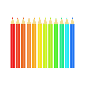 Colour pencil clipart