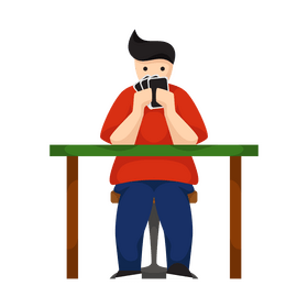 Poker player clipart