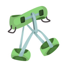 Climbing harness clipart