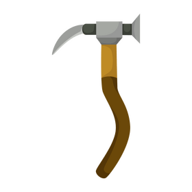 Ice axe for mountain climbing clipart