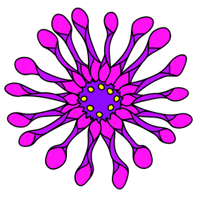 Cactus flower clipart