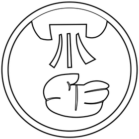 Hand drying cartoon black and white clipart